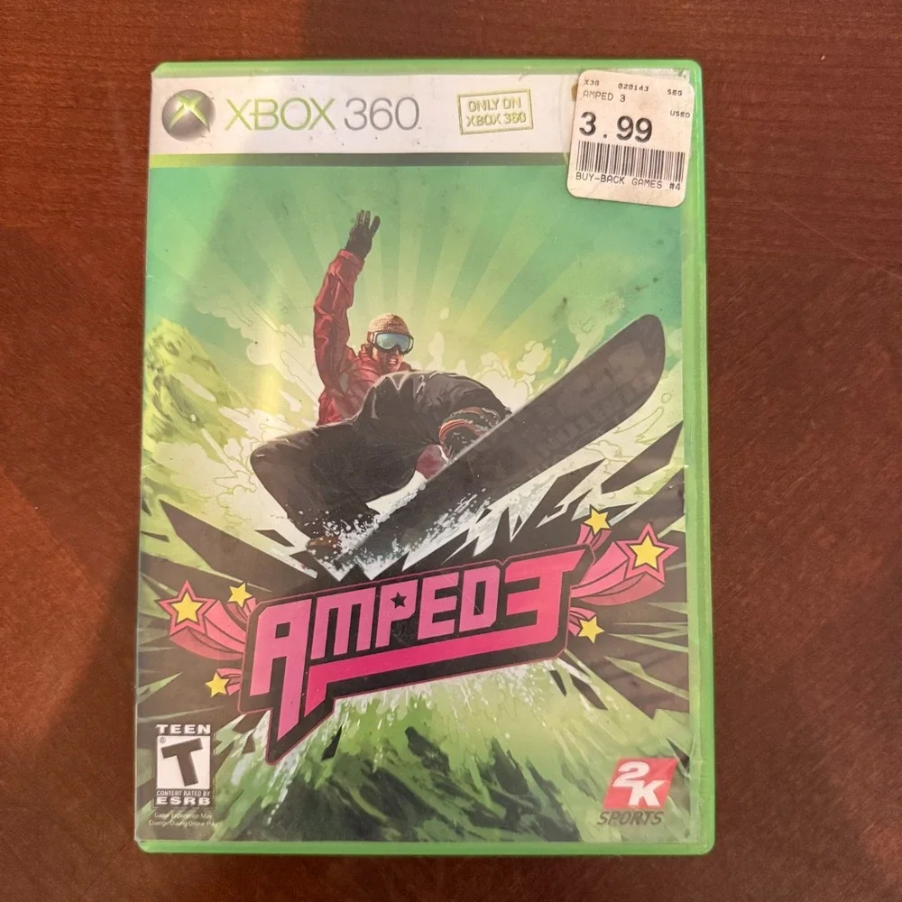 AMPED‎ 3 Microsoft Xbox 360, 2005 W/Manual Snowboarding Video Game